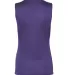 C2 Sport 5663 Women's Sleeveless V-Neck T-Shirt Purple back view