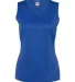 C2 Sport 5663 Women's Sleeveless V-Neck T-Shirt Royal front view