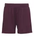 C2 Sport 5116 Women's Mesh Shorts Maroon front view