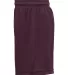 C2 Sport 5116 Women's Mesh Shorts Maroon side view