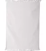 Carmel Towel Company C1118 Fringed Towel White side view