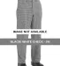 Chef Designs 2020EXT Cook Pants Extended Sizes Black/ White Check - 24I front view