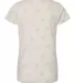 Code V 3629 Women's Star Print Scoop Neck Tee Natural Heather Star back view