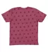 Code V 3929 Star Print Tee Burgundy Star back view