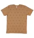 Code V 3929 Star Print Tee Coyote Brown Star front view
