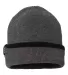 DRI DUCK 3564 Enclave Waffle Beanie Charcoal front view