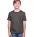 Fruit of the Loom IC47BR Youth Iconic T-Shirt Charcoal Heather front view