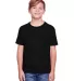 Fruit of the Loom IC47BR Youth Iconic T-Shirt Black Ink front view