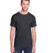 Fruit of the Loom IC47MR Unisex Iconic T-Shirt Black Ink Heather front view