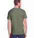 Fruit of the Loom IC47MR Unisex Iconic T-Shirt Military Green Heather back view