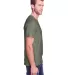 Fruit of the Loom IC47MR Unisex Iconic T-Shirt Military Green Heather side view