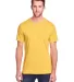 Fruit of the Loom IC47MR Unisex Iconic T-Shirt Mustard Heather front view