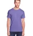 Fruit of the Loom IC47MR Unisex Iconic T-Shirt Retro Heather Purple front view