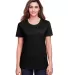 Fruit of the Loom IC47WR Women's Iconic T-Shirt Black Ink front view