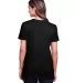 Fruit of the Loom IC47WR Women's Iconic T-Shirt Black Ink back view