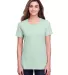 Fruit of the Loom IC47WR Women's Iconic T-Shirt Mint To Be Heather front view