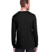 Fruit of the Loom IC47LSR Unisex Iconic Long Sleev Black Ink back view