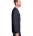 Fruit of the Loom IC47LSR Unisex Iconic Long Sleev Black Ink Heather side view