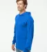 Fruit of the Loom 4930LSH HD Cotton™ Jersey Hood Royal side view