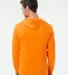 Fruit of the Loom 4930LSH HD Cotton™ Jersey Hood Safety Orange back view