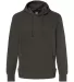 J America 8706 Ripple Fleece Hooded Sweatshirt Black front view