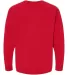 J America 8641 Rival Fleece Crewneck Sweatshirt Red back view