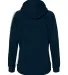 J America 8642 Women's Rival Fleece Hooded Sweatsh Navy back view