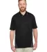 Harriton M386 Men's Flash Snag Protection Plus IL  BLACK/ DK CHARCL front view