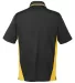 Harriton M386T Men's Tall Flash Snag Protection Pl BLACK/ SNRY YLLW back view