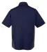 Harriton M586 Men's Flash IL Colorblock Short Slee DK NAVY/ DK CHRC back view