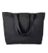 BAGedge BE102 Cotton Twill Horizontal Shopper in Black front view