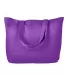 BAGedge BE102 Cotton Twill Horizontal Shopper in Purple front view