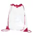 BAGedge BE253 PVC Cinch Sack in Red front view