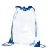 BAGedge BE253 PVC Cinch Sack in Royal front view