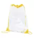 BAGedge BE253 PVC Cinch Sack in Yellow front view