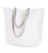 BAGedge BE256 Polyester Canvas Rope Tote WHITE SUBLMTN front view