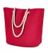 BAGedge BE256 Polyester Canvas Rope Tote RED front view