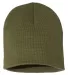 Bayside Apparel 3810 USA-Made 8½" Knit Beanie Olive back view