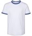 Alternative Apparel K5103 Youth Vintage Jersey Kee White/ Vintage Royal front view