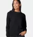 Alternative Apparel 9903CT Women's Washed Terry Th BLACK front view
