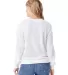Alternative Apparel 9903CT Women's Washed Terry Th WHITE back view