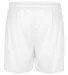 Badger Sportswear 4146 B-Core 5" Pocketed Shorts in White back view