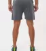Badger Sportswear 4146 B-Core 5" Pocketed Shorts in Graphite back view
