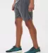 Badger Sportswear 4146 B-Core 5" Pocketed Shorts in Graphite side view
