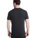 Bayside Apparel 5710 USA-Made Triblend Crew in Tri black back view