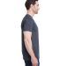 Bayside Apparel 5710 USA-Made Triblend Crew in Tri navy side view