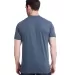 Bayside Apparel 5710 USA-Made Triblend Crew Tri Steel Blue back view