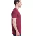 Bayside Apparel 5710 USA-Made Triblend Crew Tri Cranberry side view