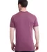 Bayside Apparel 5710 USA-Made Triblend Crew Tri Maroon back view
