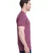 Bayside Apparel 5710 USA-Made Triblend Crew Tri Maroon side view